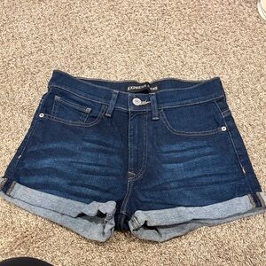 Express Women's Deep Indigo Jean Shorts